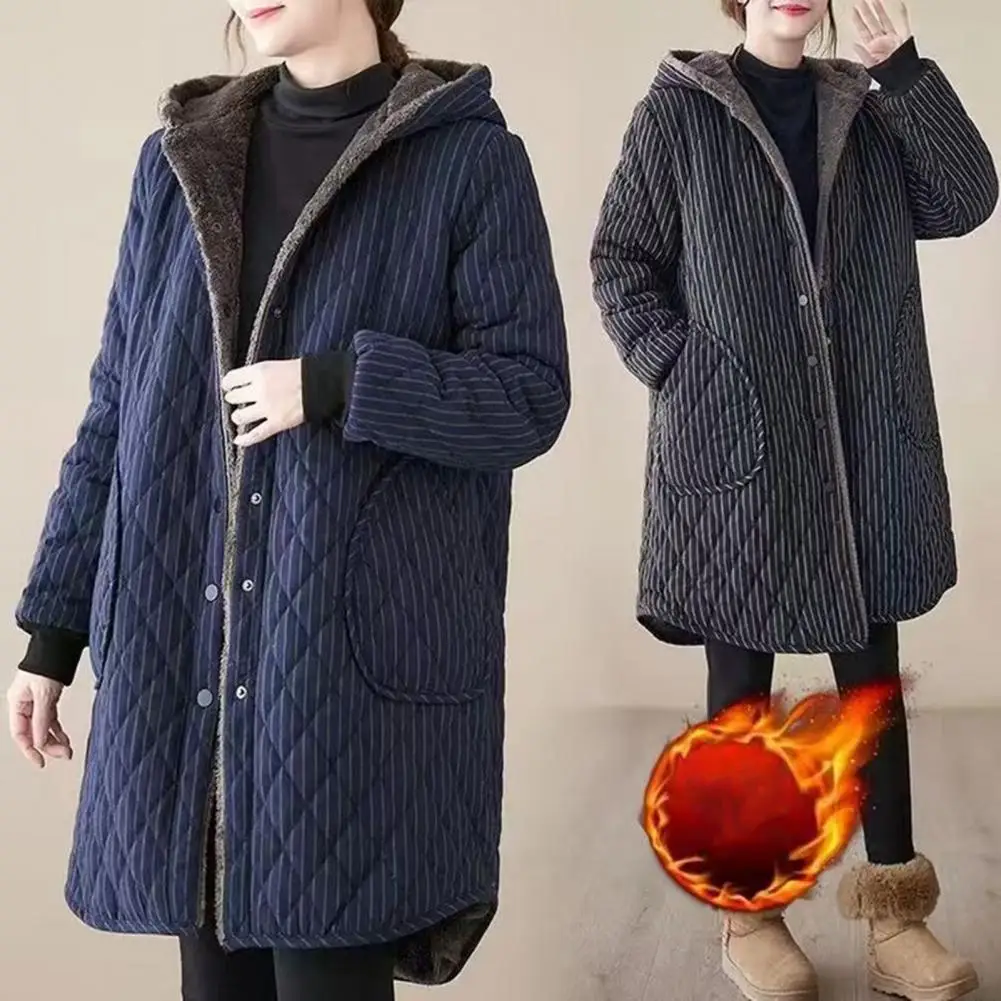 Women Cotton Jacket Hooded Jacket Women’s Cotton Hooded Jacket with Plush Lining Windproof Mid-length Overcoat for Outdoor
Women Cotton Jacket Hooded Jacket Women’s Cotton Hooded Jacket with Plush Lining Windproof Mid-length Overcoat for Outdoor
