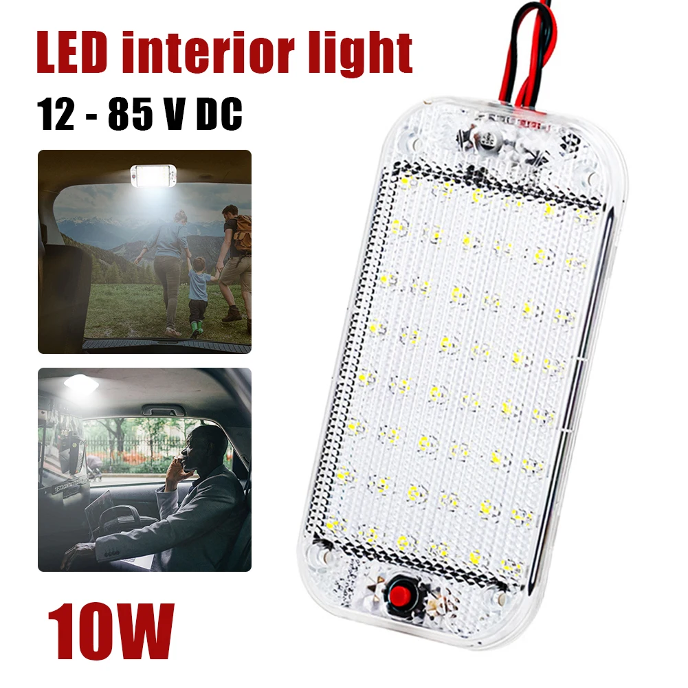 2PCS 12V-85V Car Interior Lights Universal 48LED Car Lighting Dome Lights With Switch Roof Ceiling Reading Light For Car Truck
2PCS 12V-85V Car Interior Lights Universal 48LED Car Lighting Dome Lights With Switch Roof Ceiling Reading Light For Car Truck