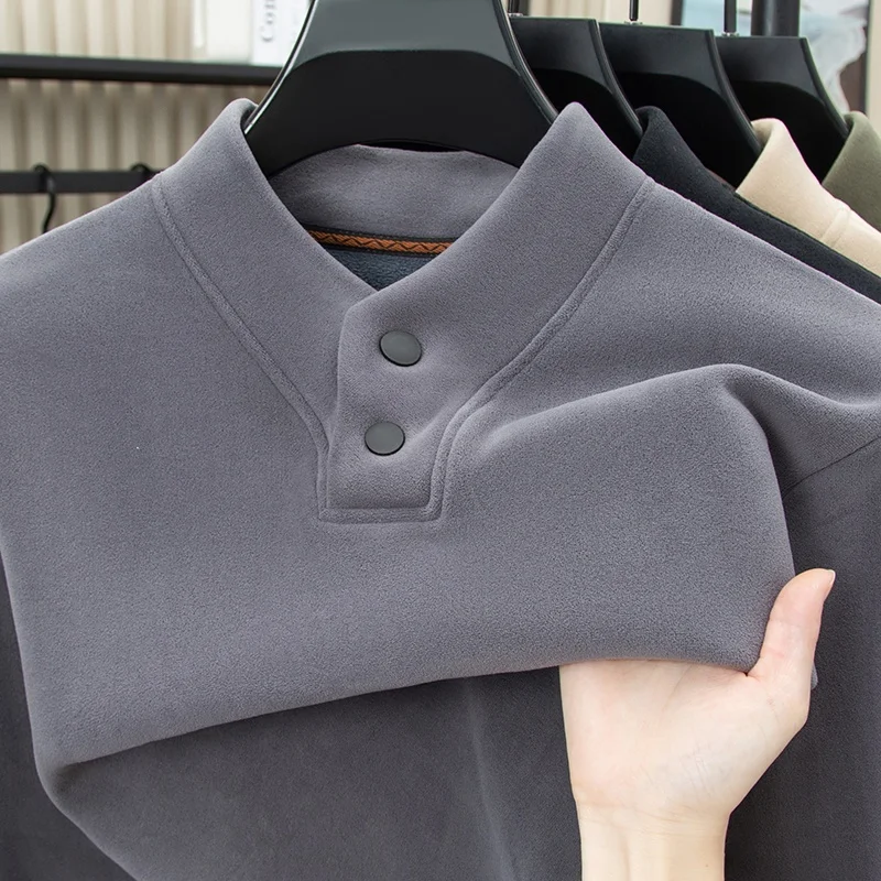 Мужская утепленная термофутболка Ultra-Thi с круглым вырезом на пуговицах, на флисовой подкладке, с интегрированным бархатом, теплая зимняя толстовка, внутренняя одежда, верхняя одежда
Мужская утепленная термофутболка Ultra-Thi с круглым вырезом на пуговицах, на флисовой подкладке, с интегрированным бархатом, теплая зимняя толстовка, внутренняя одежда, верхняя одежда