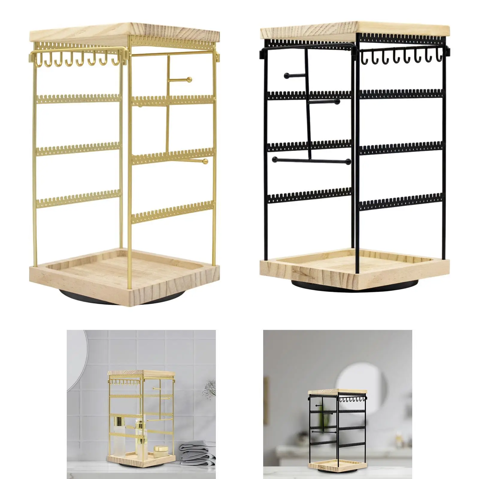 Rotating Jewelry Organizer, Jewelry Hanger, Jewelry Holder, Organizer, Rotating Earring Organizer for Bracelets, Shows
Rotating Jewelry Organizer, Jewelry Hanger, Jewelry Holder, Organizer, Rotating Earring Organizer for Bracelets, Shows