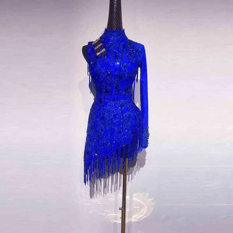 2023 Latin Dance Women's Dress Customized Diamond Tassel Performance Dress Sexy Lace Dress Rumba Chacha Tango Professional Dress
2023 Latin Dance Women's Dress Customized Diamond Tassel Performance Dress Sexy Lace Dress Rumba Chacha Tango Professional Dress