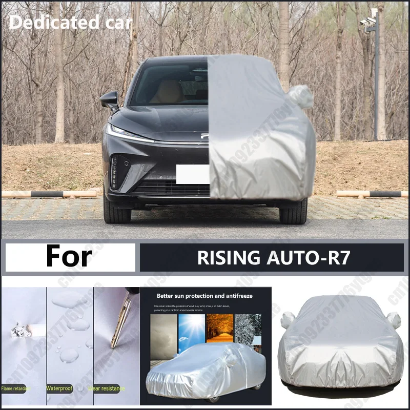For RISING AUTO-R7 Oxford cloth car cover for sun protection, rain resistance, and all season special car dust cover
For RISING AUTO-R7 Oxford cloth car cover for sun protection, rain resistance, and all season special car dust cover