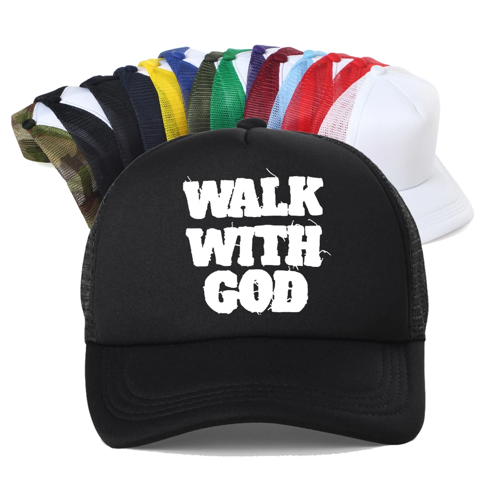 Walk With God Christian Faith Print Baseball Cap Unisex Mesh Trucker Breathable Summer Adjustable Snapback Hat
Walk With God Christian Faith Print Baseball Cap Unisex Mesh Trucker Breathable Summer Adjustable Snapback Hat