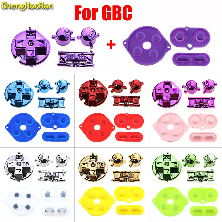 ChengHaoRan Silicone Rubber Conductive Button & Colorful Chrome D Pads A B Power ON OFF Buttons Keypads For Gameboy Color GBC
ChengHaoRan Silicone Rubber Conductive Button & Colorful Chrome D Pads A B Power ON OFF Buttons Keypads For Gameboy Color GBC