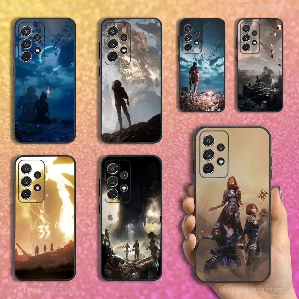 C-Clair Obscur Expedition-33 Phone Case For Samsung S25,S24,S23,S22,S21,S20,S10,Ultra,Plus,Lite,FE,Soft Silicone Black Cover
C-Clair Obscur Expedition-33 Phone Case For Samsung S25,S24,S23,S22,S21,S20,S10,Ultra,Plus,Lite,FE,Soft Silicone Black Cover