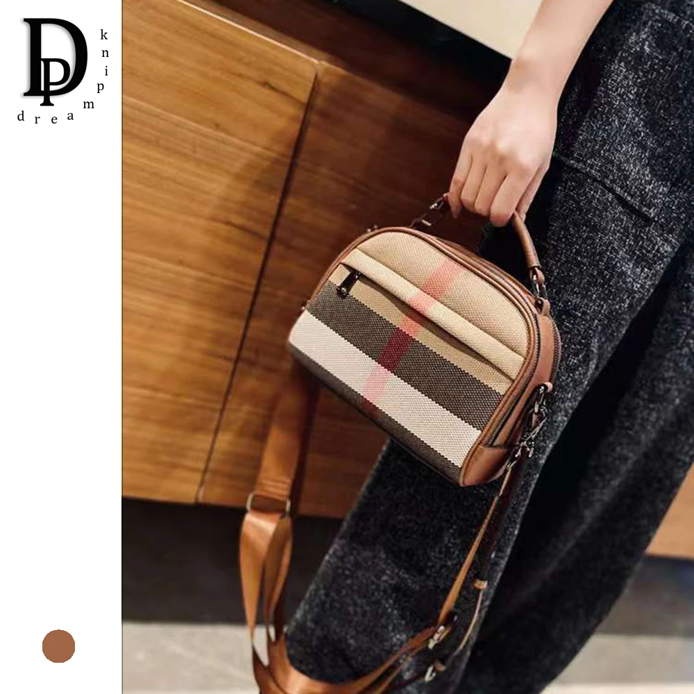 Luxury Retro Women Handbag Large Capacity Stripes Plaid Canvas Camera Messenger Bag Top Handle Vintage Female Satchels Purse Bag
Luxury Retro Women Handbag Large Capacity Stripes Plaid Canvas Camera Messenger Bag Top Handle Vintage Female Satchels Purse Bag