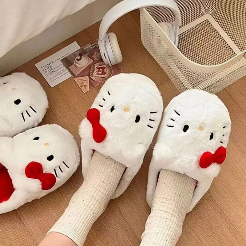 Sanrio Plush Slippers Hello Kitty Kawaii Cute Student Autumn Winter Bedroom Soft Padded Plush Bedroom Aldult Shoes Xmas Girls
Sanrio Plush Slippers Hello Kitty Kawaii Cute Student Autumn Winter Bedroom Soft Padded Plush Bedroom Aldult Shoes Xmas Girls