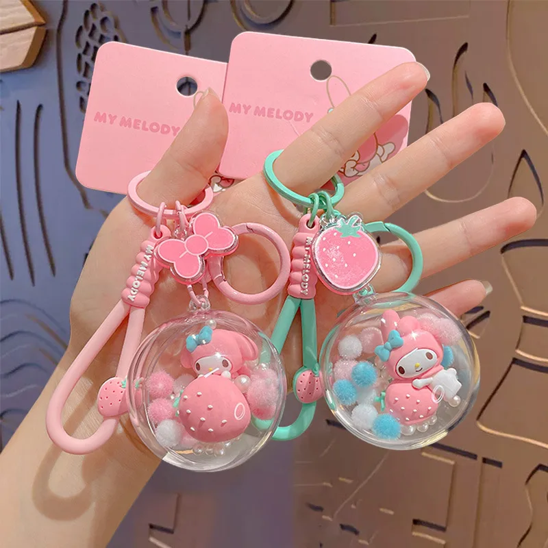 Брелок для ключей Sanrio серии My Melody с клубничными шариками, креативный мультяшный аксессуар для рюкзака, автомобильный брелок розового цвета, подарок для девушки
Брелок для ключей Sanrio серии My Melody с клубничными шариками, креативный мультяшный аксессуар для рюкзака, автомобильный брелок розового цвета, подарок для девушки