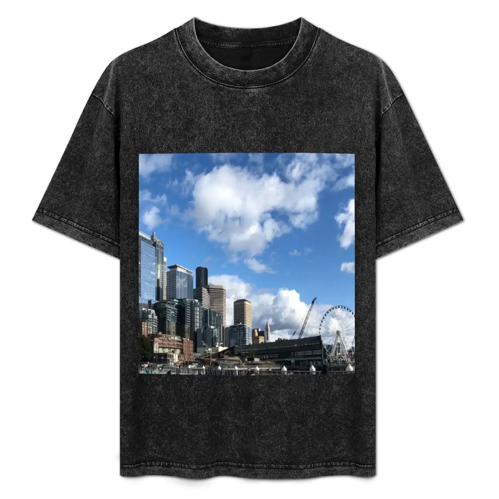 Sunny Autumn day in Seattle T-Shirt korean fashion Clothing blue lock T-shirt men 
Sunny Autumn day in Seattle T-Shirt korean fashion Clothing blue lock T-shirt men