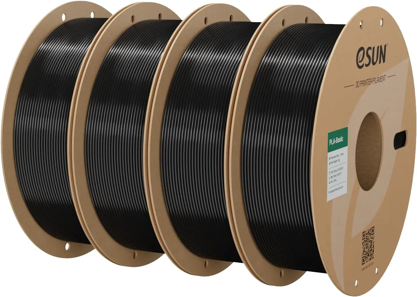 High Speed PLA Filament 1.75mm, 4 Spools 1KG Each, Black, for Fast 3D Printing
High Speed PLA Filament 1.75mm, 4 Spools 1KG Each, Black, for Fast 3D Printing