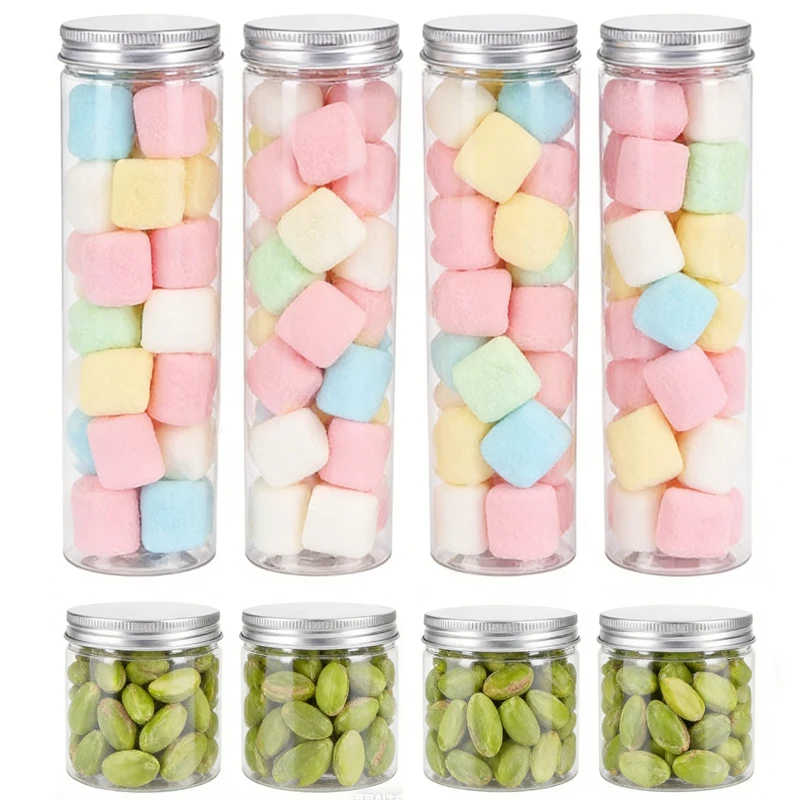 30Pcs 100ml-420ml Round Clear Plastic Jars W/ Aluminum Lid Travel Empty Containers For Storage Kitchen Condiment Jam Cooky Candy
30Pcs 100ml-420ml Round Clear Plastic Jars W/ Aluminum Lid Travel Empty Containers For Storage Kitchen Condiment Jam Cooky Candy
