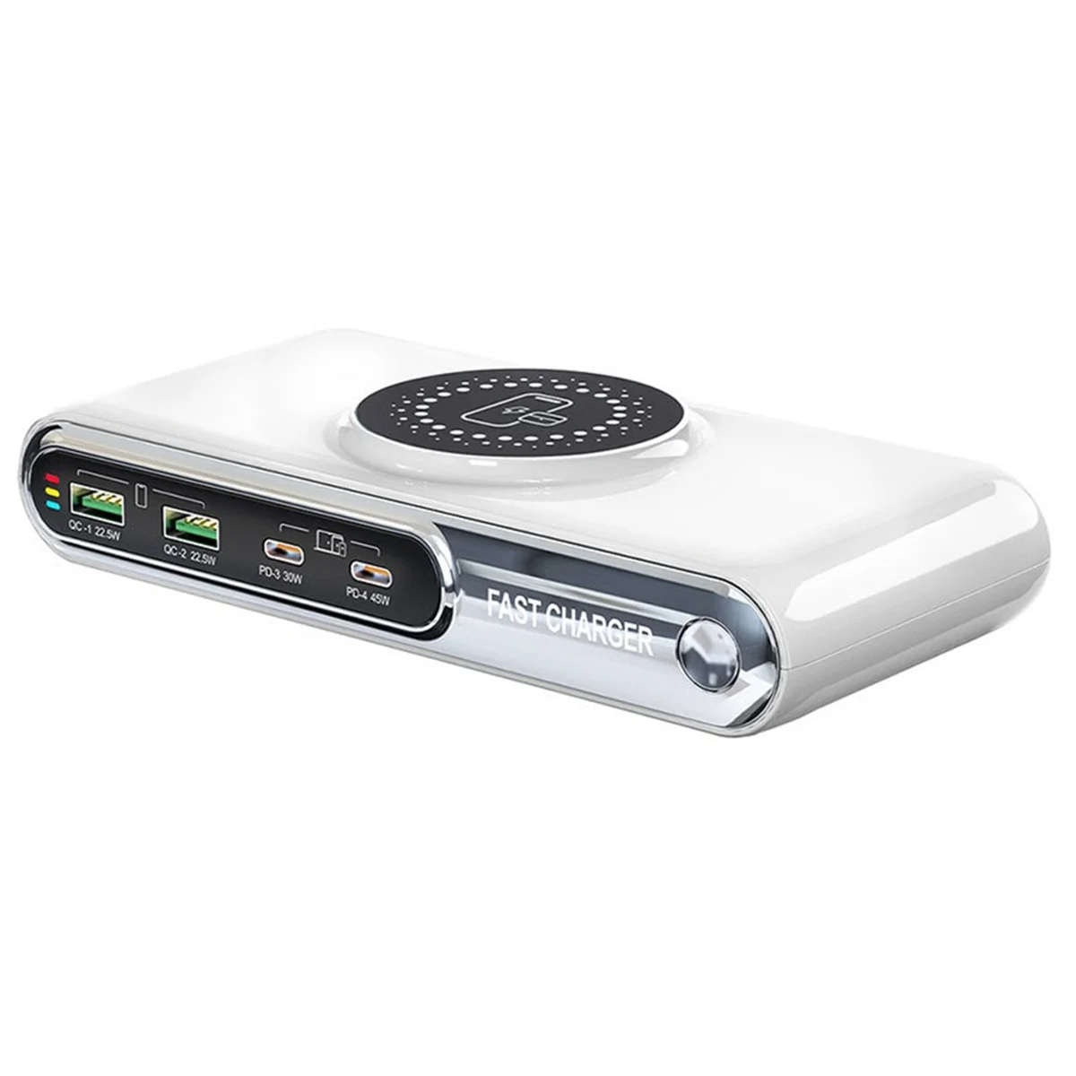 Desktop Charging Station 72W Intelligent 4 Port USB PD 45W QC3.0 Fast Charger Magnetic
Desktop Charging Station 72W Intelligent 4 Port USB PD 45W QC3.0 Fast Charger Magnetic