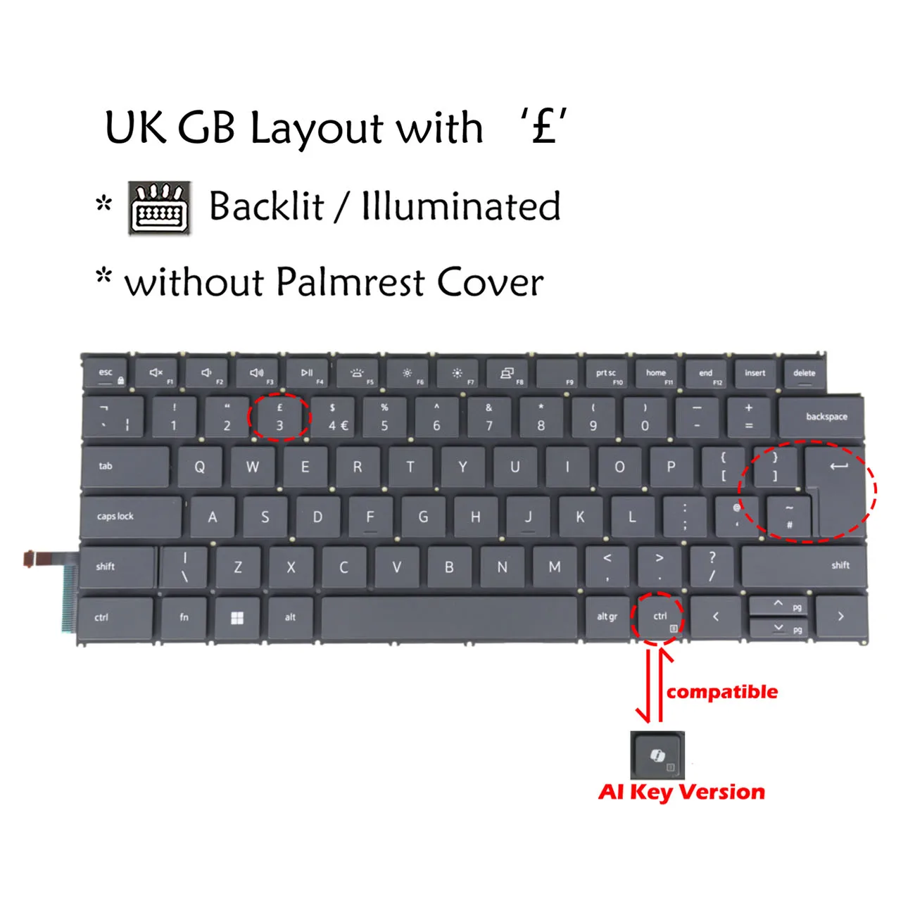 Backlight Keyboard For Dell 04RKM4 SG-B4020 Latitude 5455 7455 UK GB
Backlight Keyboard For Dell 04RKM4 SG-B4020 Latitude 5455 7455 UK GB