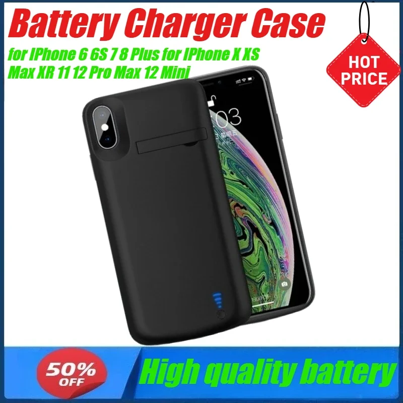 Ultra Slim Battery Charger Case for IPhone 6 6S 7 8 Plus for IPhone X XS Max XR 11 12 Pro Max 12 Mini Power Bank Charging Case
Ultra Slim Battery Charger Case for IPhone 6 6S 7 8 Plus for IPhone X XS Max XR 11 12 Pro Max 12 Mini Power Bank Charging Case