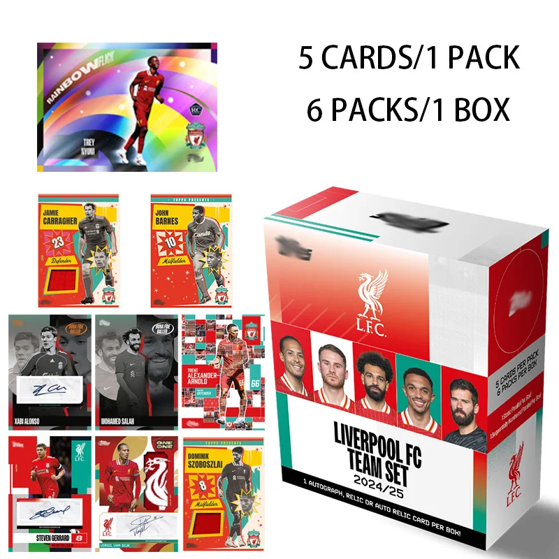 Tops Panini 2024-25 Liverpool FC Team Set Football Star Trading Cards Box Mohamed Salah Autograph Collection Card Birthday Gift
Tops Panini 2024-25 Liverpool FC Team Set Football Star Trading Cards Box Mohamed Salah Autograph Collection Card Birthday Gift
