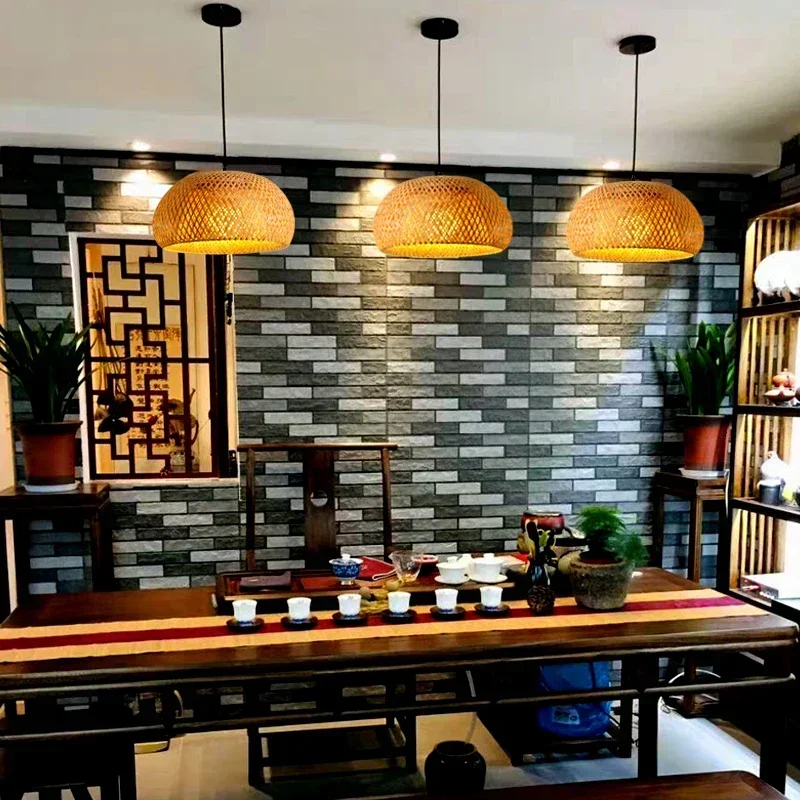 Bamboo Wicker Rattan Lantern Pendant Lights Southeast Asia LED Pendant Lamp modern Tea room lamp Nordic tatami lamps
Bamboo Wicker Rattan Lantern Pendant Lights Southeast Asia LED Pendant Lamp modern Tea room lamp Nordic tatami lamps