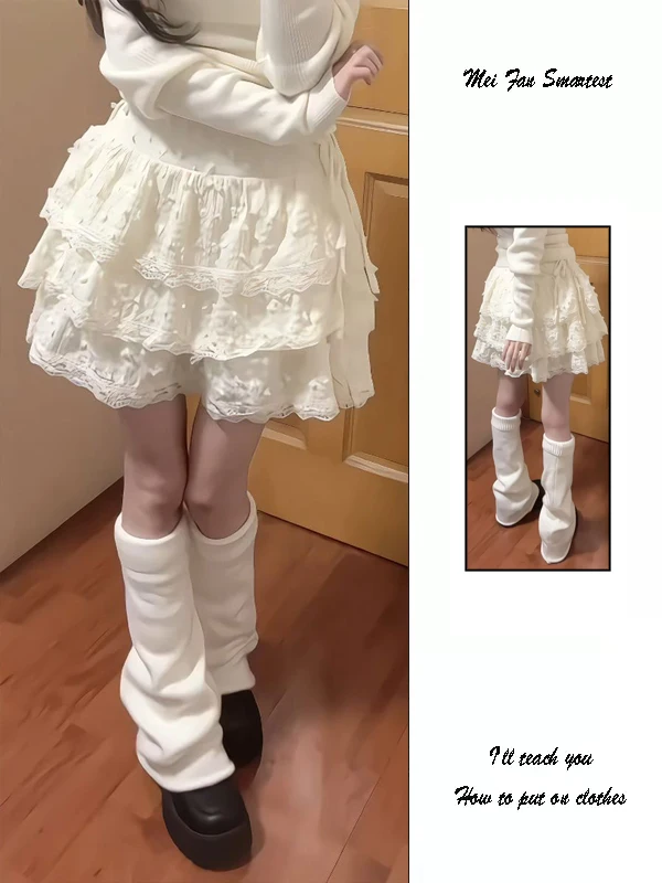 Summer 2025 New Style High-waisted Lace Cake Sweet A- Line Mini Skirt Balloon Sleeved White Lace Puffy Skirt for Women A677
Summer 2025 New Style High-waisted Lace Cake Sweet A- Line Mini Skirt Balloon Sleeved White Lace Puffy Skirt for Women A677