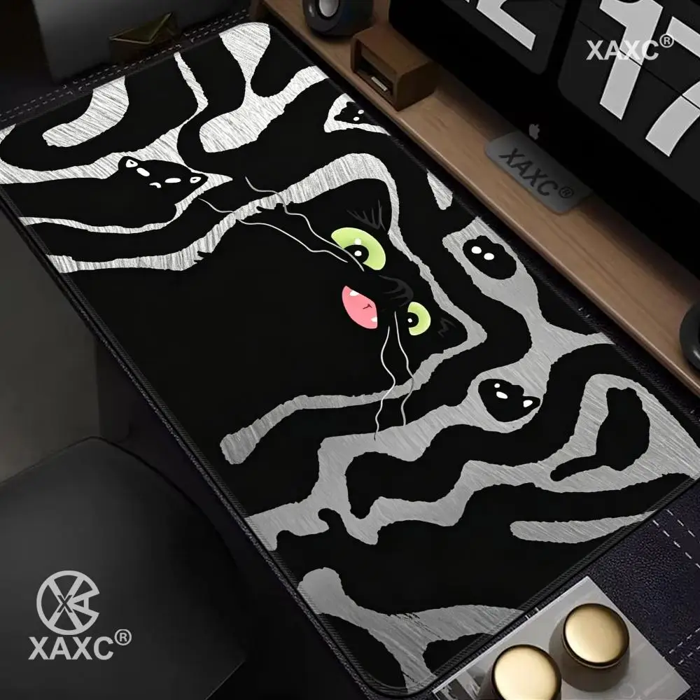 Art Black Cat Mouse Pad Cute Line Game Rubber Pc Gaming Anime Keyboard Expansion Liquid Non-slip Base Office Accessories HYBXXC
Art Black Cat Mouse Pad Cute Line Game Rubber Pc Gaming Anime Keyboard Expansion Liquid Non-slip Base Office Accessories HYBXXC