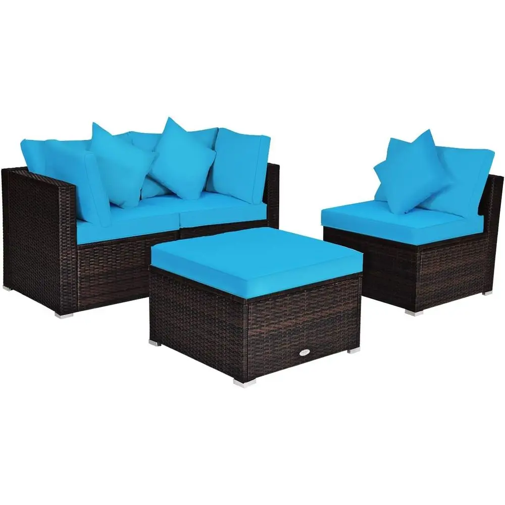 All-Weather Outdoor Sectional Rattan Sofa Set with Cushions and Pillows for Patio, Garden, and Poolside
All-Weather Outdoor Sectional Rattan Sofa Set with Cushions and Pillows for Patio, Garden, and Poolside