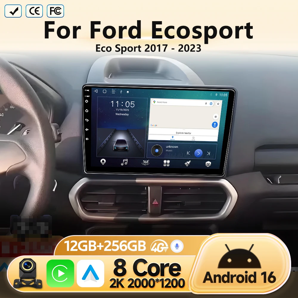 Multimedia Video Player For Ford EcoSport Eco Sport 2017 - 2023 Car Radio GPS Navigation Stereo 4G Android Carplay No 2din dvd
Multimedia Video Player For Ford EcoSport Eco Sport 2017 - 2023 Car Radio GPS Navigation Stereo 4G Android Carplay No 2din dvd
