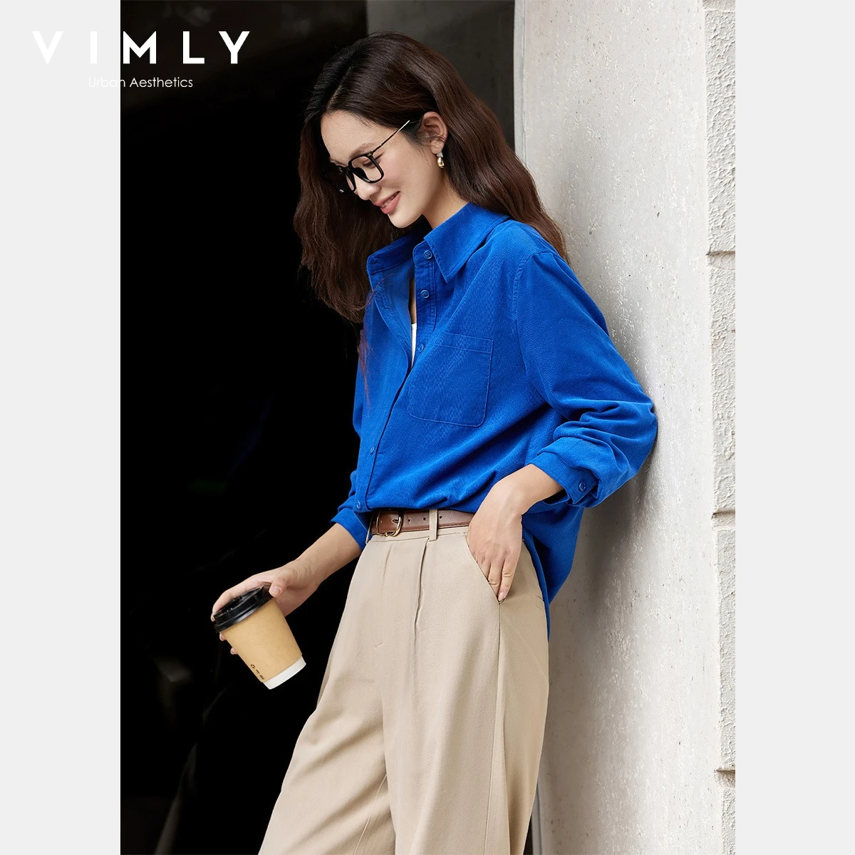 VIMLY Women's Corduroy Shirt Jacket Pure Cotton 2026 Spring Autumn Elegant Long Sleeve Tops Casual Shacket Ladies Clothing A2399
VIMLY Women's Corduroy Shirt Jacket Pure Cotton 2026 Spring Autumn Elegant Long Sleeve Tops Casual Shacket Ladies Clothing A2399
