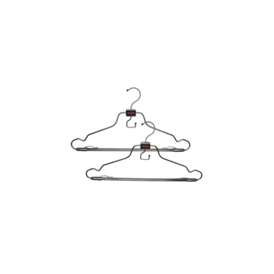 - 2-Piece Hangers Set - Travel Clothes Hanger for Suit Coat and Trousers - Space Saving Garment Bag Hangers w/ Hooks - Black
- 2-Piece Hangers Set - Travel Clothes Hanger for Suit Coat and Trousers - Space Saving Garment Bag Hangers w/ Hooks - Black