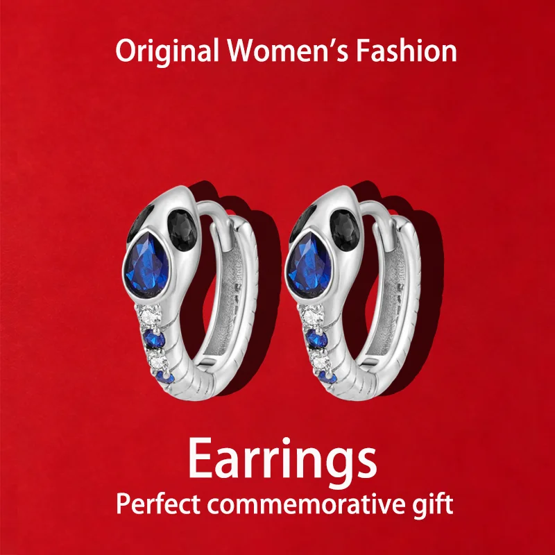2026 Hot-Selling High-Quality Original Sapphire Snake Hoop Earrings, Perfect for Daily Wear and Women's Holiday Gifts
2026 Hot-Selling High-Quality Original Sapphire Snake Hoop Earrings, Perfect for Daily Wear and Women's Holiday Gifts