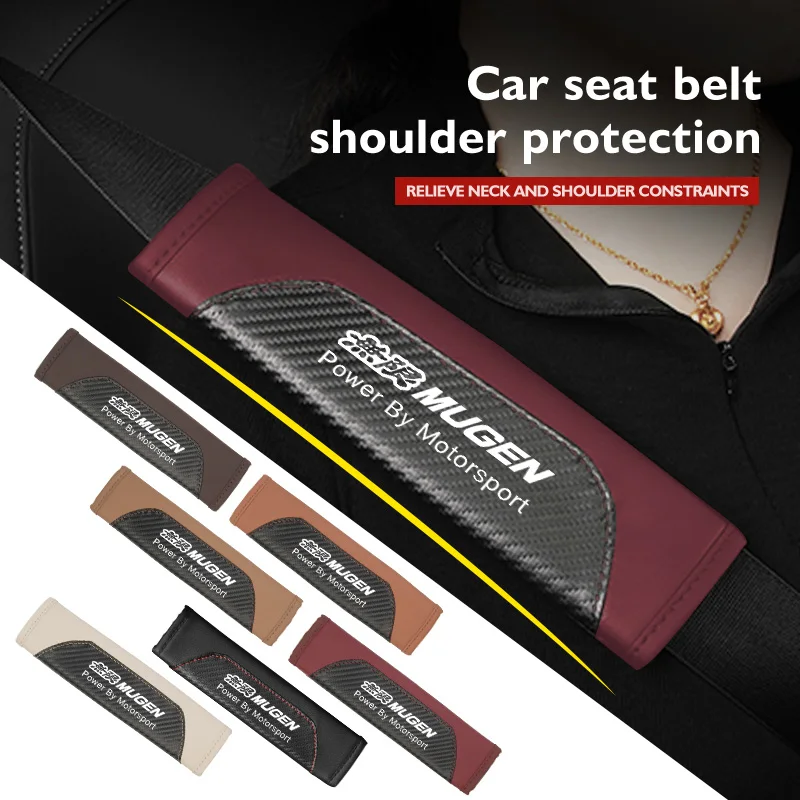 Leather Car Seat Belt Cover Protect Shoulder Strap Padding For Honda Mugen Civic Accord CRV Fit Jazz
Leather Car Seat Belt Cover Protect Shoulder Strap Padding For Honda Mugen Civic Accord CRV Fit Jazz