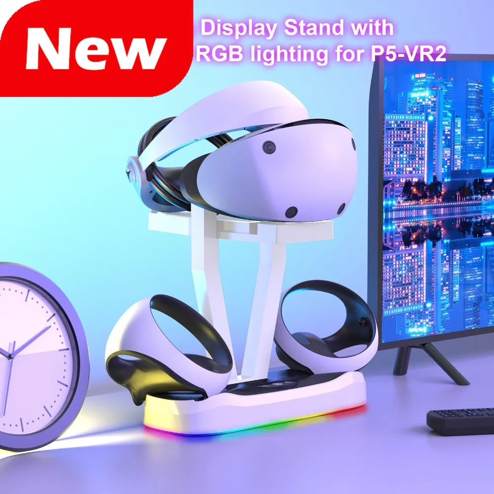 Новинка для PS5 VR2, магнитная зарядная база с RGB-подсветкой для PS VR2, зарядная база для VR, стеллаж для хранения очков, игровые аксессуары
Новинка для PS5 VR2, магнитная зарядная база с RGB-подсветкой для PS VR2, зарядная база для VR, стеллаж для хранения очков, игровые аксессуары