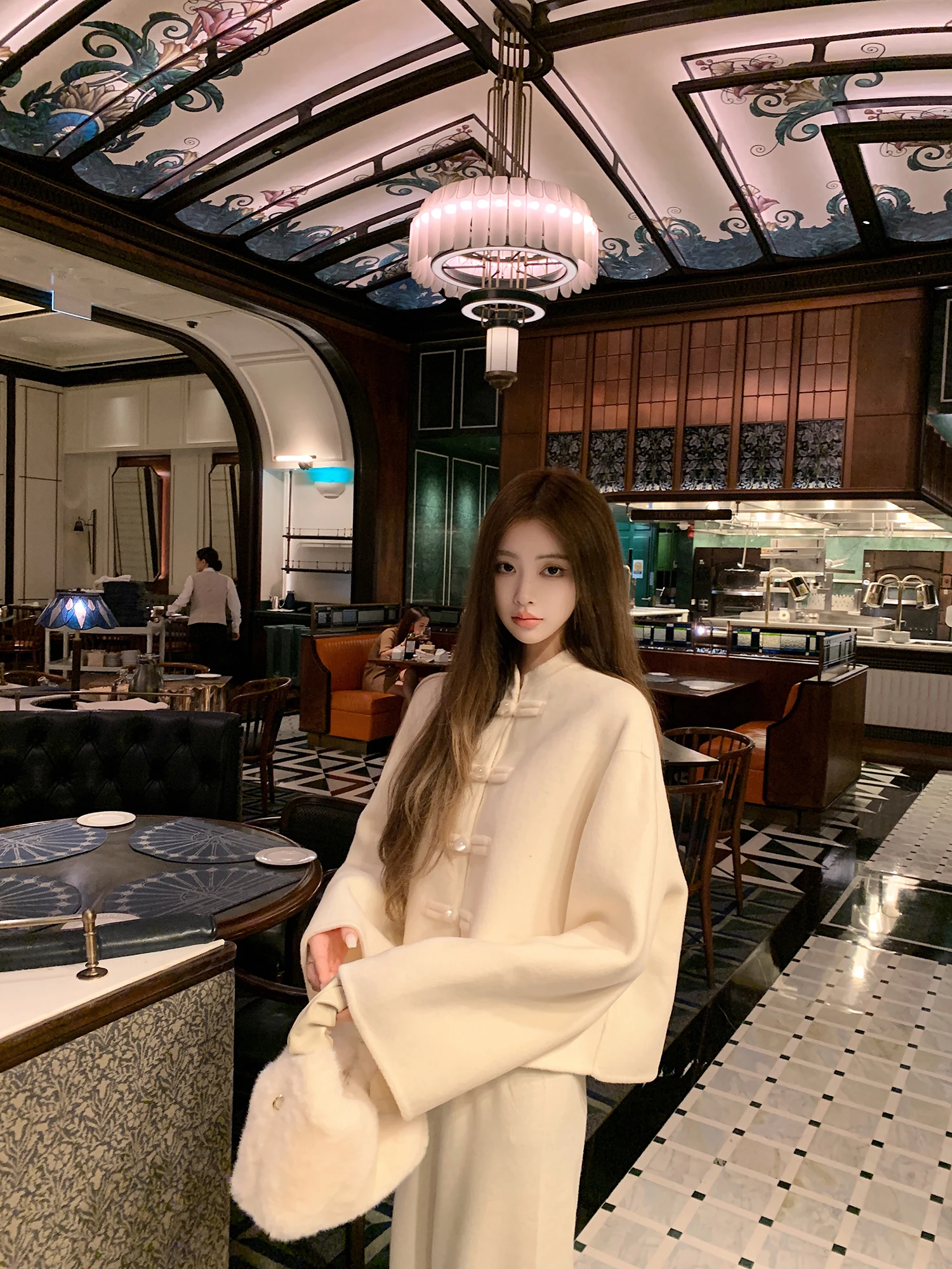 New Chinese Sle White Double-Sided Camere Coat Women's ort Woolen Coat Small Size Woolen Outerwear Commute Simple Sle
New Chinese Sle White Double-Sided Camere Coat Women's ort Woolen Coat Small Size Woolen Outerwear Commute Simple Sle