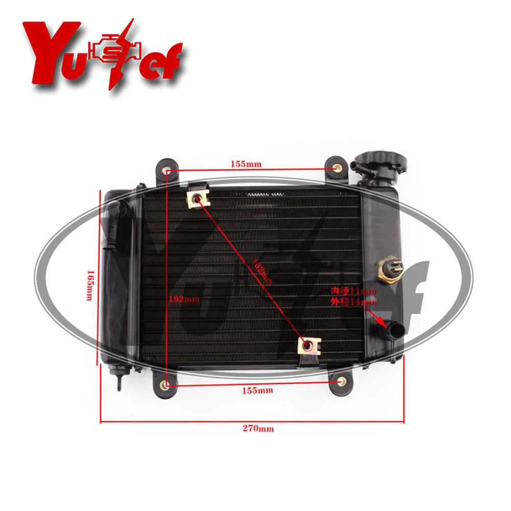 Motorcycle Radiator Cooler Cooling Water Tank for Moto Quad 4x4 ATV UTV Dirt Bike Parts 150cc 200cc 250cc
Motorcycle Radiator Cooler Cooling Water Tank for Moto Quad 4x4 ATV UTV Dirt Bike Parts 150cc 200cc 250cc