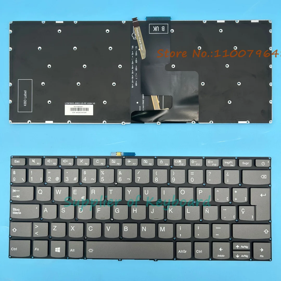 NEW Latin Spanish/UK Keyboard For Lenovo Ideapad 320s-15ikb(80X5 81BQ) 320s-15isk 320s-15ast 320s-15abr Laptop Backlit
NEW Latin Spanish/UK Keyboard For Lenovo Ideapad 320s-15ikb(80X5 81BQ) 320s-15isk 320s-15ast 320s-15abr Laptop Backlit