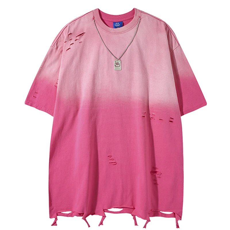 Summer Men Tshirts Hip Hop Gradient Grunge Spray Paint Ripped Hole T-Shirts Streetwear Harajuku Casual Cotton Tops Tees Clothing
Summer Men Tshirts Hip Hop Gradient Grunge Spray Paint Ripped Hole T-Shirts Streetwear Harajuku Casual Cotton Tops Tees Clothing