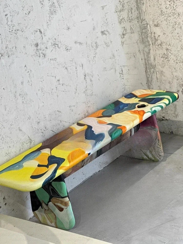 Creative light luxury painted solid wood bench oil painting casual shoe changing stool
Creative light luxury painted solid wood bench oil painting casual shoe changing stool