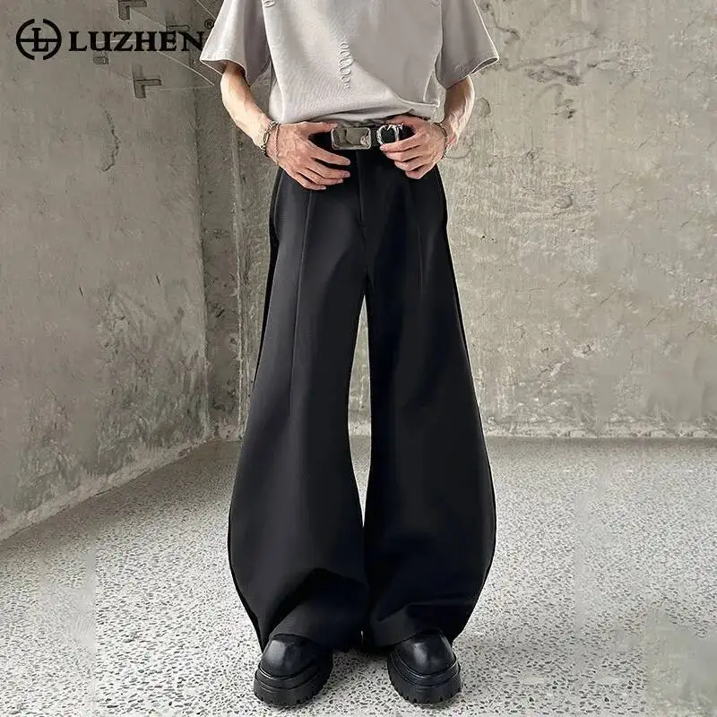 LUZHEN 2026 New Solid Color Loose Wide Leg Causal Pants Men's Fashion Elegant Korean Handsome Male Straight Tube Trousers JY6838
LUZHEN 2026 New Solid Color Loose Wide Leg Causal Pants Men's Fashion Elegant Korean Handsome Male Straight Tube Trousers JY6838