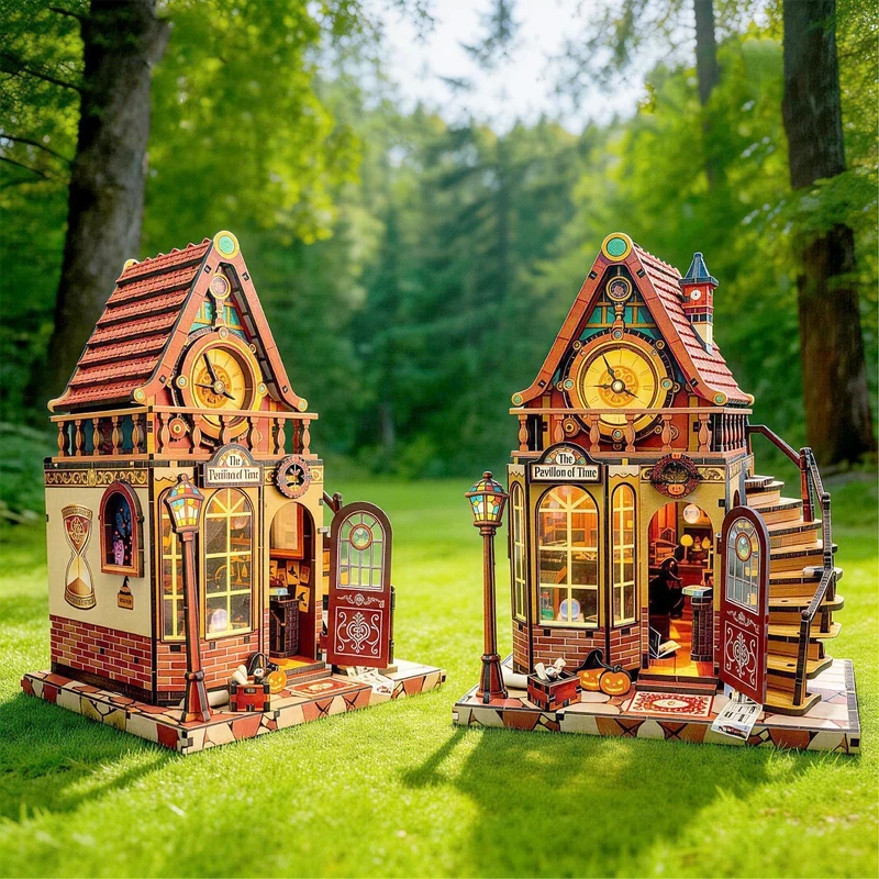 OUZEY DIY Wooden Wheel of Time Magic House Miniature Model Kits with Furniture LED Lights Dollhouse Friends Birthday Gifts
OUZEY DIY Wooden Wheel of Time Magic House Miniature Model Kits with Furniture LED Lights Dollhouse Friends Birthday Gifts