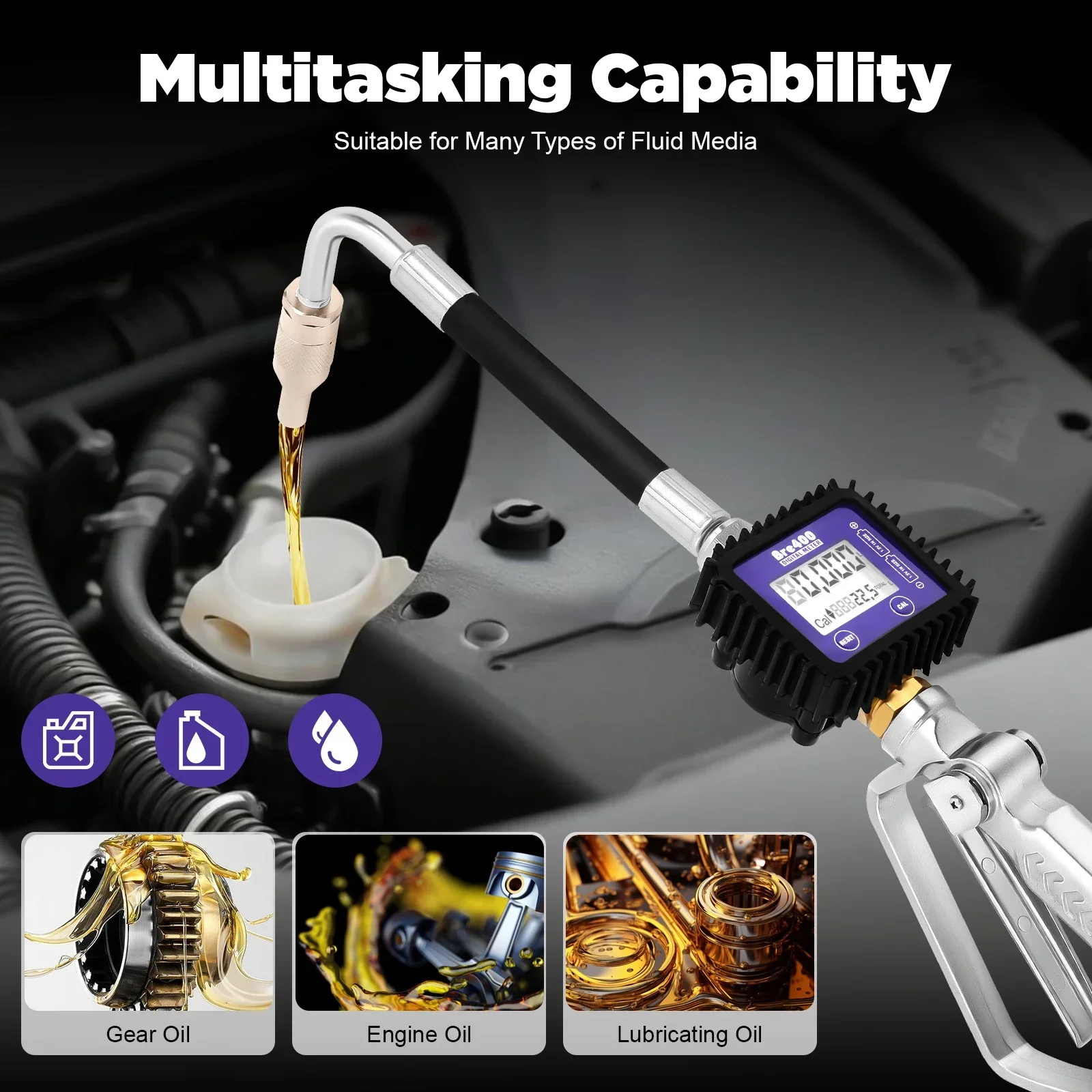 Aluminum Alloy Digital Fuel Metering Gun Auto Stop Oil Dispensing Nozzle Anti Leakage LCD Display for Construction Machinery
Aluminum Alloy Digital Fuel Metering Gun Auto Stop Oil Dispensing Nozzle Anti Leakage LCD Display for Construction Machinery