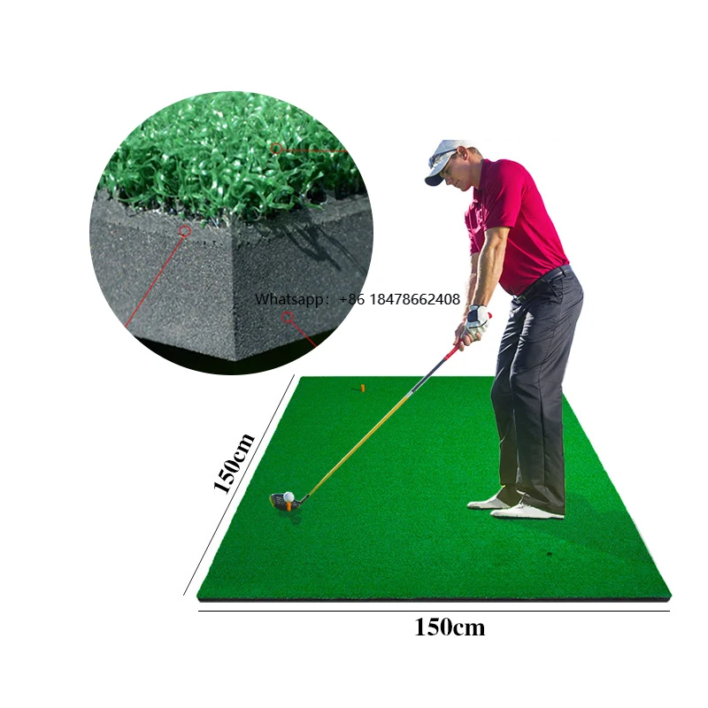Outdoor Artificial Grass Swing Mat Durable Thick Golf Training 5Ft X 5Ft Premium Nylon Driving Range Golf Hitting Mat
Outdoor Artificial Grass Swing Mat Durable Thick Golf Training 5Ft X 5Ft Premium Nylon Driving Range Golf Hitting Mat
