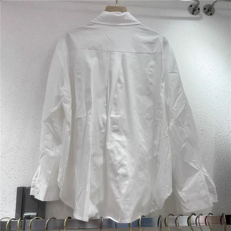 Женская рубашка с длинным рукавом Salt Style, осенняя корейская версия, свободный французский стиль, уникальный и шикарный топ с чувством дизайна
Женская рубашка с длинным рукавом Salt Style, осенняя корейская версия, свободный французский стиль, уникальный и шикарный топ с чувством дизайна