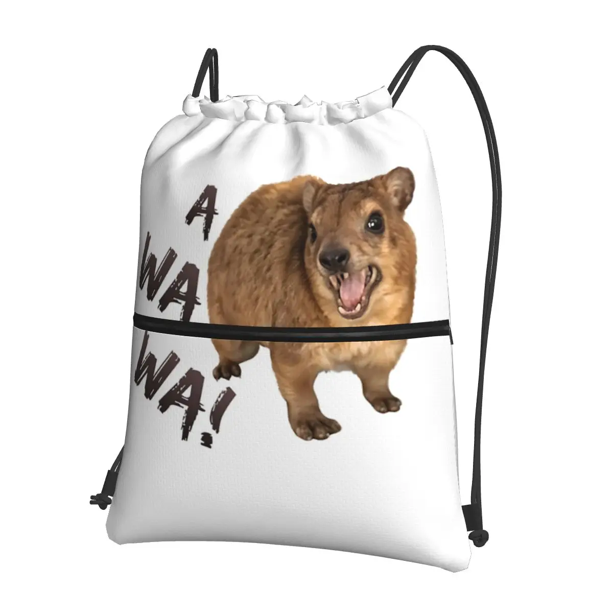 Awawa Angry Screaming Rock Hyrax Meme Backpacks Portable Drawstring Bundle Pocket Sundries Bag Book Bags for Travel Students
Awawa Angry Screaming Rock Hyrax Meme Backpacks Portable Drawstring Bundle Pocket Sundries Bag Book Bags for Travel Students