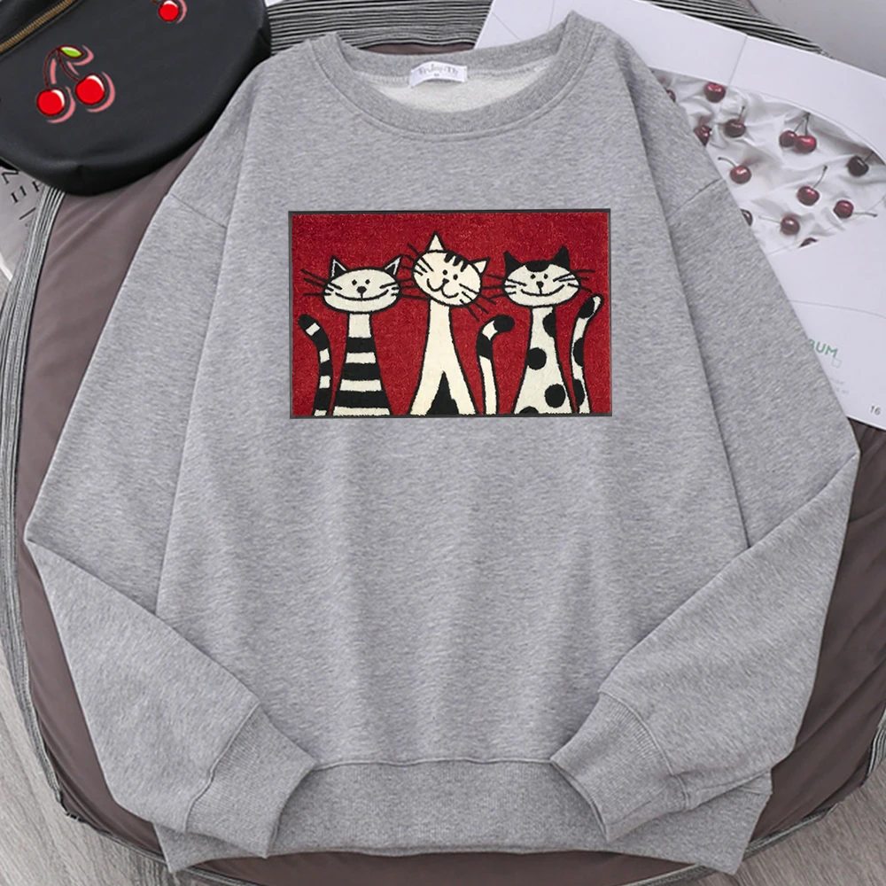 Three Cats Are Greeting You Mens Hoodies Harajuku Fleece Sweatshirt Fashion Crewneck Clothes Casual Oversize Tops Male Pullover
Three Cats Are Greeting You Mens Hoodies Harajuku Fleece Sweatshirt Fashion Crewneck Clothes Casual Oversize Tops Male Pullover