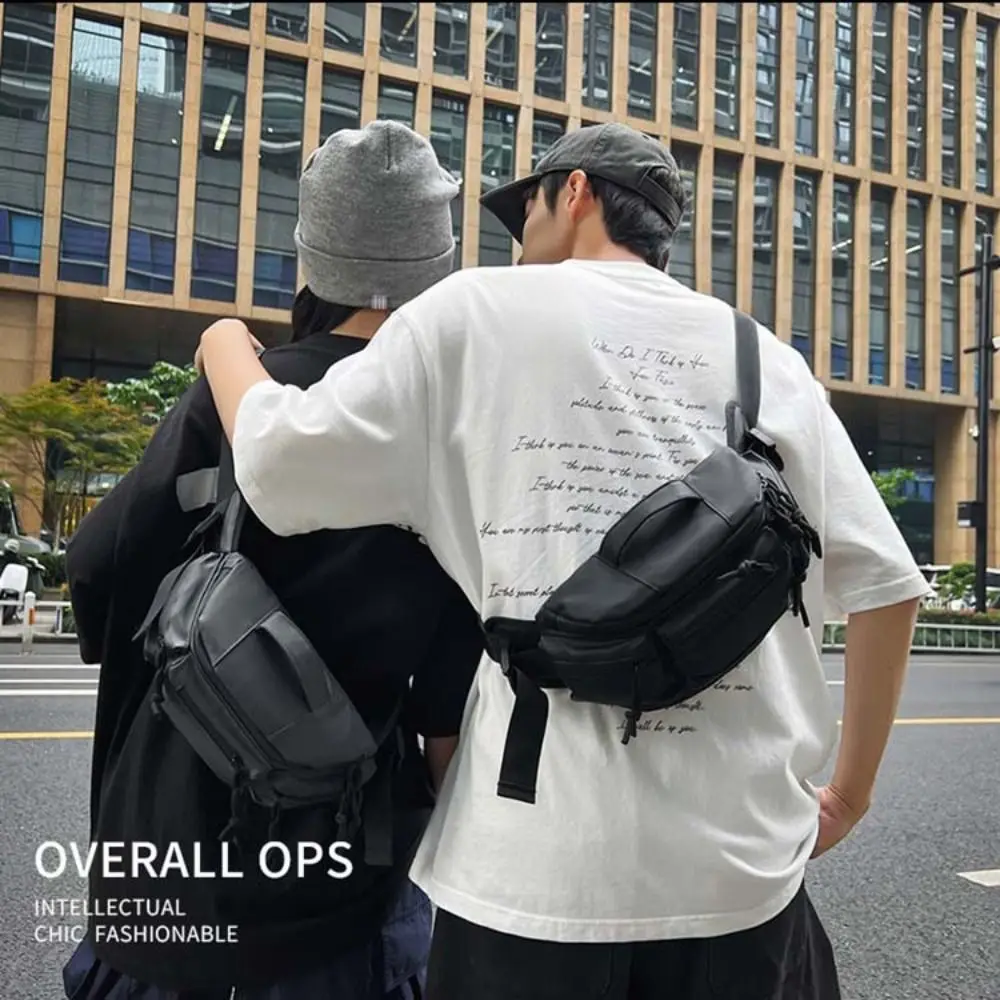 All-Match Shoulder Bag Men Motorcycling Chest Bag Multifunction Solid Color Message Bag All-match Zipper Crossbody Bag Boys
All-Match Shoulder Bag Men Motorcycling Chest Bag Multifunction Solid Color Message Bag All-match Zipper Crossbody Bag Boys
