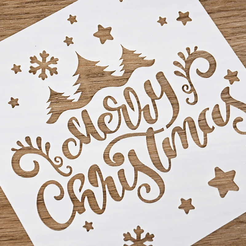 1p Merry Christmas Painting Stencil Santa Claus Elk Snowflake DIY Layering Templates Card Cake Decor For Xmas New Year Noel Gift
1p Merry Christmas Painting Stencil Santa Claus Elk Snowflake DIY Layering Templates Card Cake Decor For Xmas New Year Noel Gift