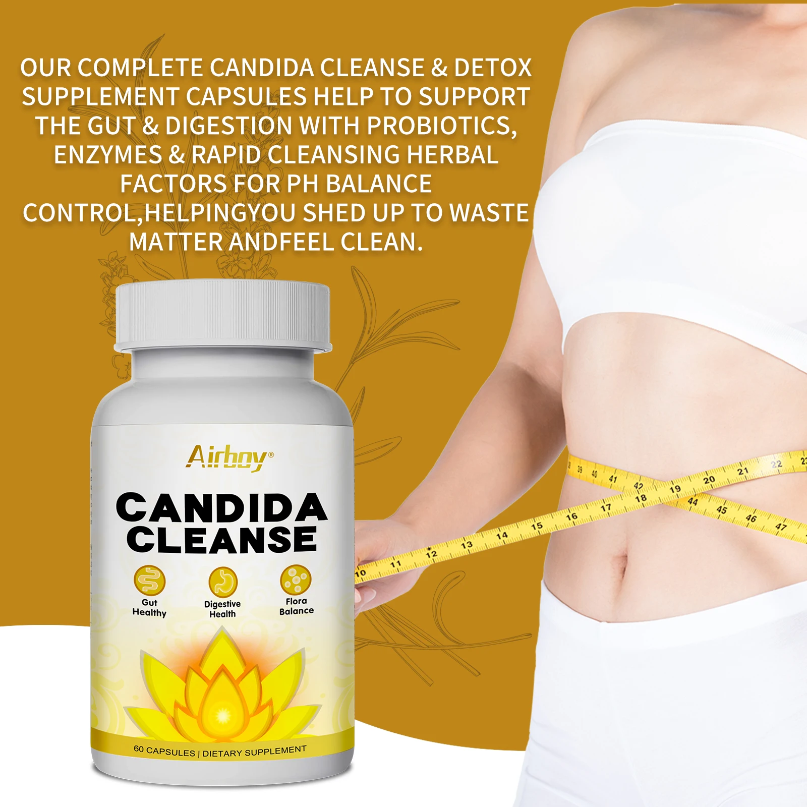 Natural Candida Cleanse - Promote Digestion, Regulate Insulin Secretion, Enhance Immunity, and Maintain Intestinal Health
Natural Candida Cleanse - Promote Digestion, Regulate Insulin Secretion, Enhance Immunity, and Maintain Intestinal Health