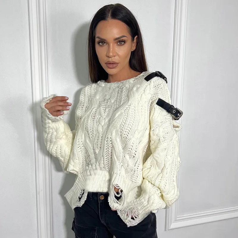 Spring And Summer New Fashion Women's Clothing 2025 Hollow Hole Design Loose Sweater Long Sleeve Ins Lazy Wind Knitted Sweater
Spring And Summer New Fashion Women's Clothing 2025 Hollow Hole Design Loose Sweater Long Sleeve Ins Lazy Wind Knitted Sweater