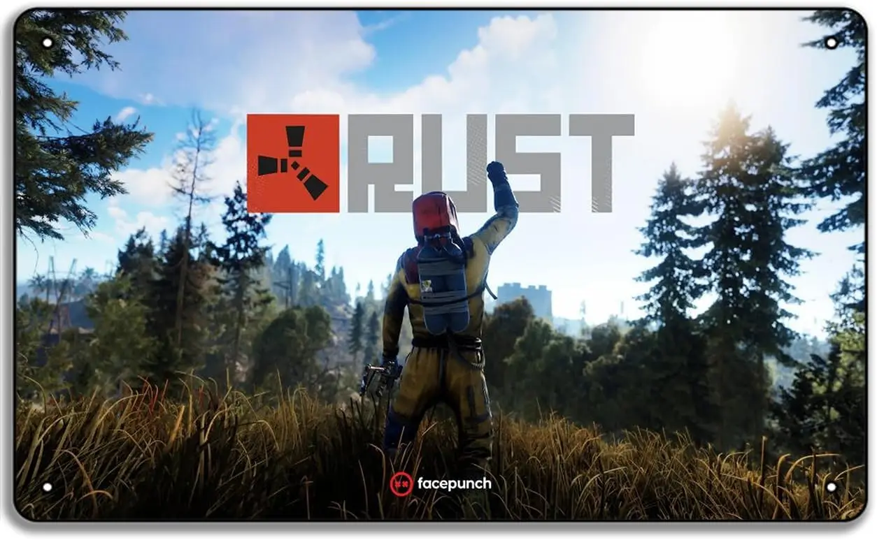 Rust Game Facepunch Logo Gaming Poster Wall Art Gift, Metal Tin Sign
Rust Game Facepunch Logo Gaming Poster Wall Art Gift, Metal Tin Sign