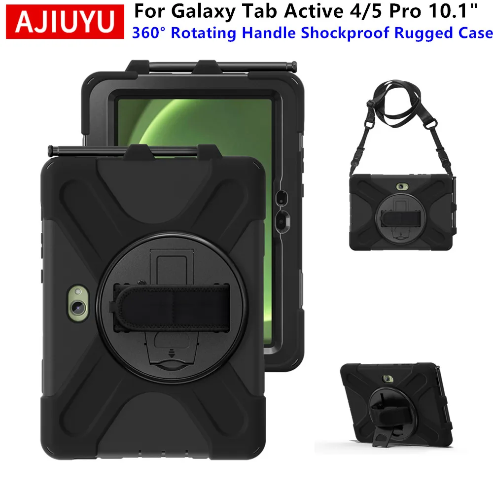 AJIUYU 360° Rotating Rugged Case For Samsung Galaxy Tab Active Pro/Active4 5 Pro 10.1" SM-T630 T636 T540 T545 X350 Stand Cover
AJIUYU 360° Rotating Rugged Case For Samsung Galaxy Tab Active Pro/Active4 5 Pro 10.1" SM-T630 T636 T540 T545 X350 Stand Cover