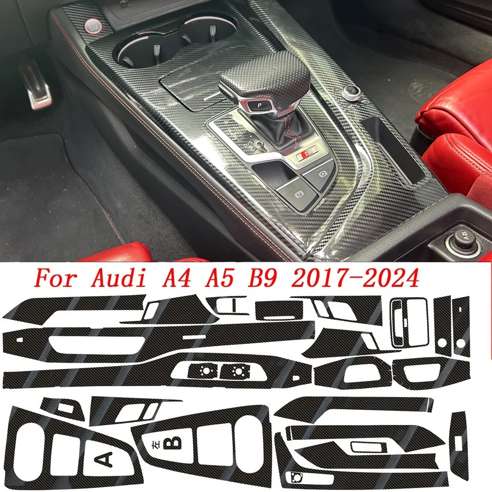 For Audi A4 S4 A5 B9 2017-2024 Interior Central Control Panel Door Handle Stickers Decals Car Styling Accessorie
For Audi A4 S4 A5 B9 2017-2024 Interior Central Control Panel Door Handle Stickers Decals Car Styling Accessorie