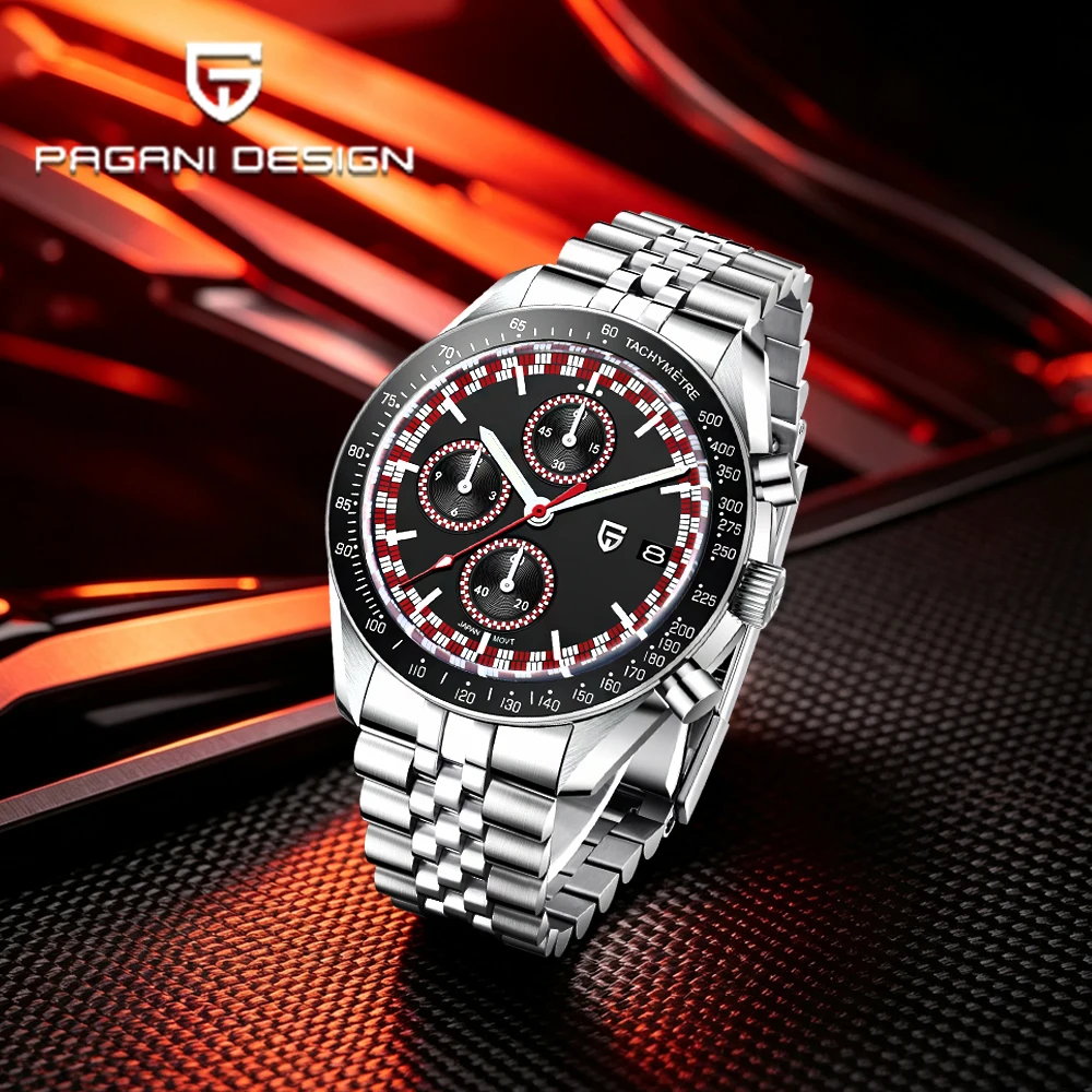 2026Pagani brand men's chronograph outdoor light sports men's quartz watches VK67 sapphire mirror calendar steel watches for men
2026Pagani brand men's chronograph outdoor light sports men's quartz watches VK67 sapphire mirror calendar steel watches for men