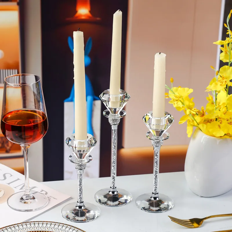 Crystal Glass Candle Holder, Wedding Centerpieces for Tables, Candle Holder,Candlelight Dinner Wedding Props Home Decoration
Crystal Glass Candle Holder, Wedding Centerpieces for Tables, Candle Holder,Candlelight Dinner Wedding Props Home Decoration
